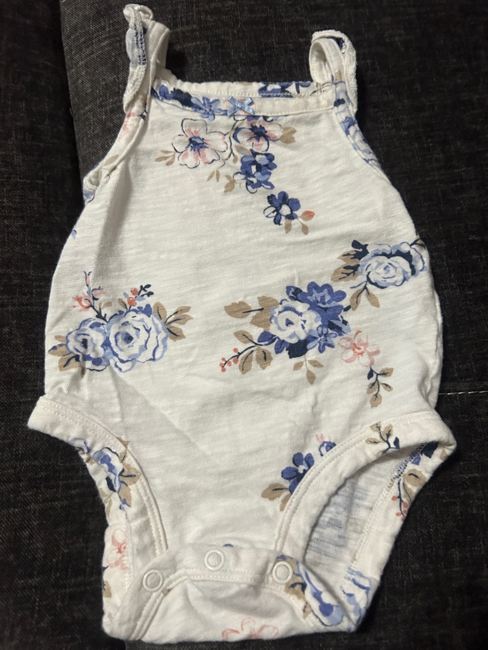 Carter's White Floral One-Piece Bodysuit